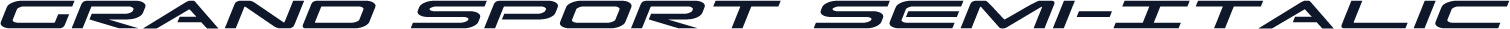 Grand Sport Semi-Italic