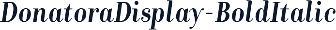 DonatoraDisplay-BoldItalic