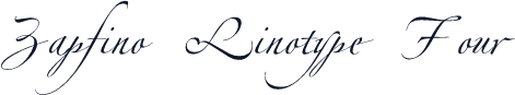 Zapfino Linotype Four