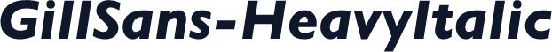 GillSans-HeavyItalic