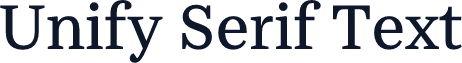 Unify Serif Text