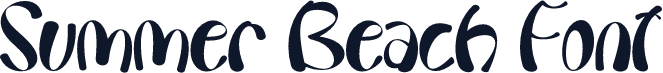 Summer Beach Font
