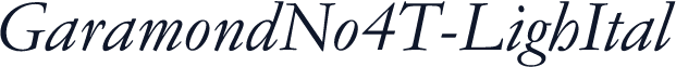 GaramondNo4T-LighItal