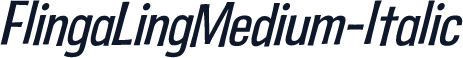FlingaLingMedium-Italic