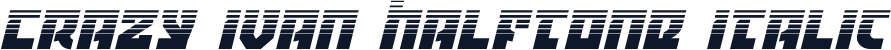 Crazy Ivan Halftone Italic