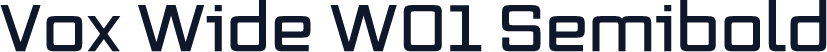 Vox Wide W01 Semibold