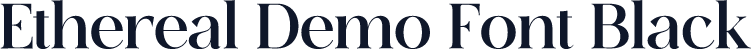 Ethereal Demo Font Black