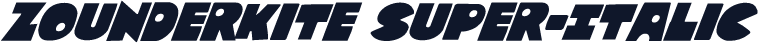 Zounderkite Super-Italic