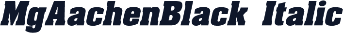 MgAachenBlack Italic