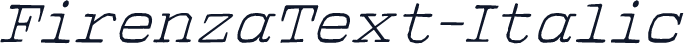 FirenzaText-Italic