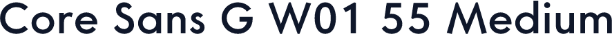 Core Sans G W01 55 Medium