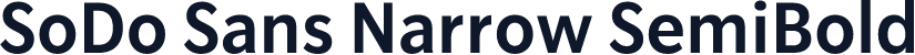 SoDo Sans Narrow SemiBold