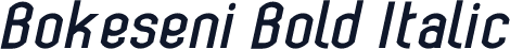 Bokeseni Bold Italic
