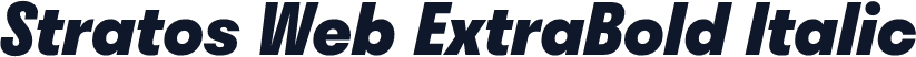 Stratos Web ExtraBold Italic