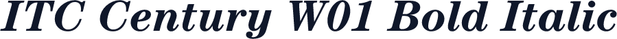 ITC Century W01 Bold Italic