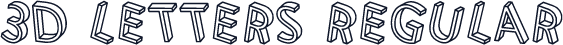 3D Letters Regular