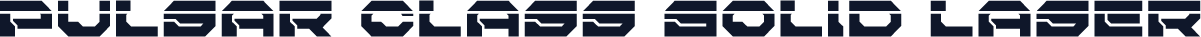 Pulsar Class Solid Laser