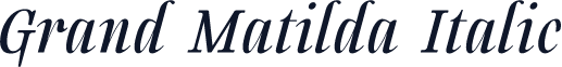 Grand Matilda Italic