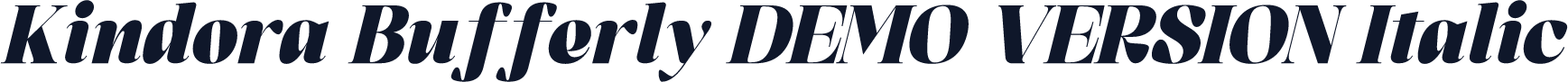 Kindora Bufferly DEMO VERSION Italic