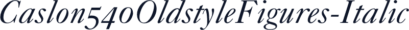 Caslon540OldstyleFigures-Italic