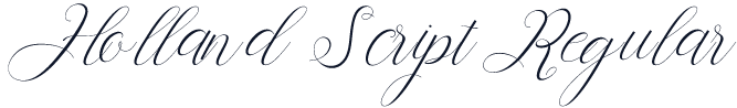 Holland Script Regular