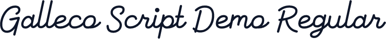 Galleco Script Demo Regular