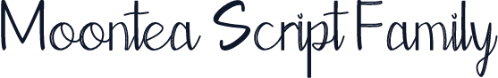 Moontea Script Family