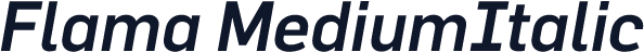 Flama MediumItalic