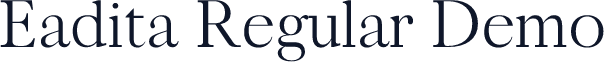Eadita Regular Demo