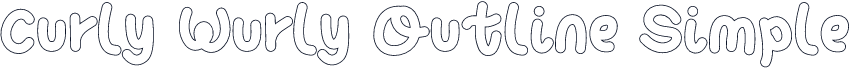 Curly Wurly Outline Simple