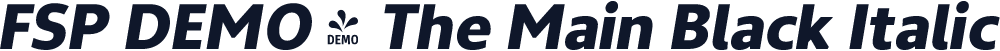 FSP DEMO - The Main Black Italic