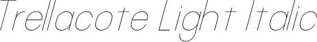 Trellacote Light Italic