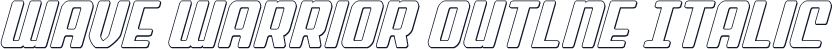 Wave Warrior Outlne Italic