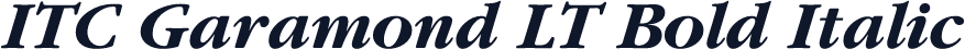 ITC Garamond LT Bold Italic