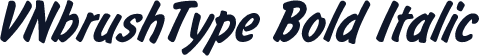 VNbrushType Bold Italic
