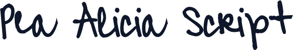 Pea Alicia Script