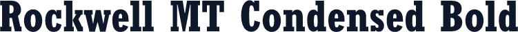 Rockwell MT Condensed Bold