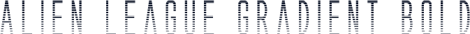 Alien League Gradient Bold