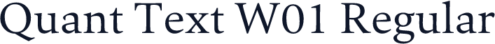 Quant Text W01 Regular
