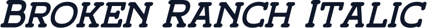 Broken Ranch Italic