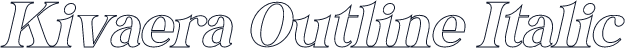 Kivaera Outline Italic
