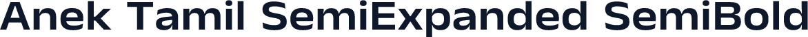 Anek Tamil SemiExpanded SemiBold