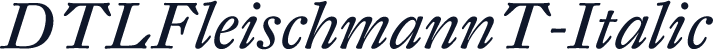 DTLFleischmannT-Italic