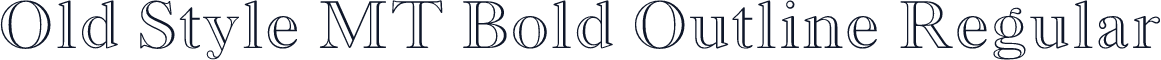 Old Style MT Bold Outline Regular