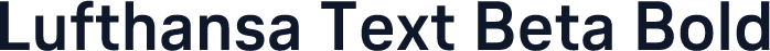 Lufthansa Text Beta Bold