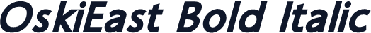 OskiEast Bold Italic
