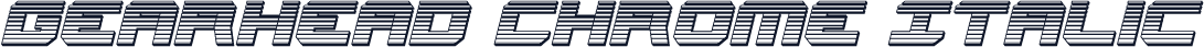 Gearhead Chrome Italic