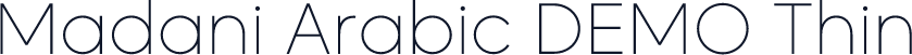Madani Arabic DEMO Thin