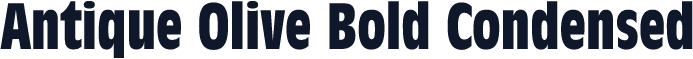 Antique Olive Bold Condensed