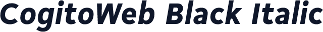 CogitoWeb Black Italic